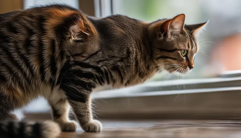 Cat and Spider Interaction
