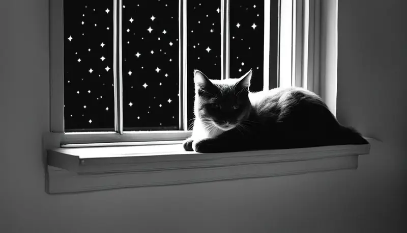 Grieving cat