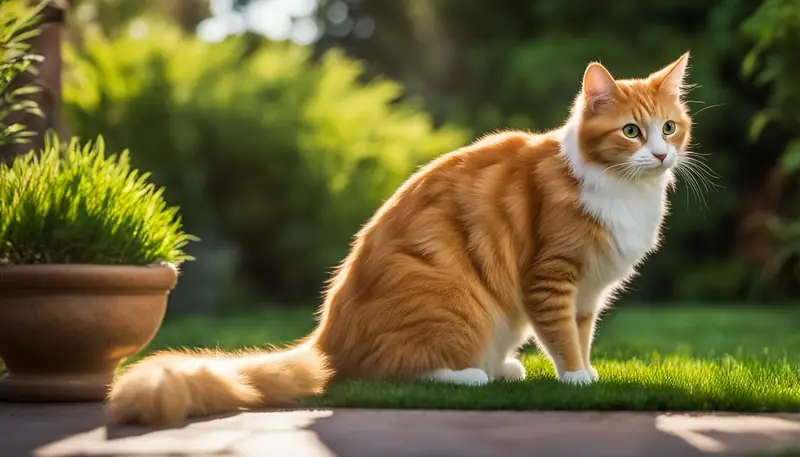 cat enjoying play chasing