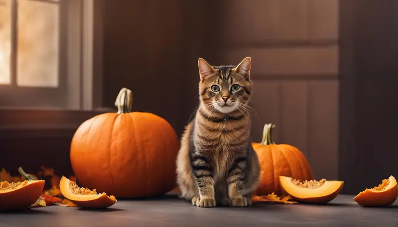 moderation with pumpkin for cats