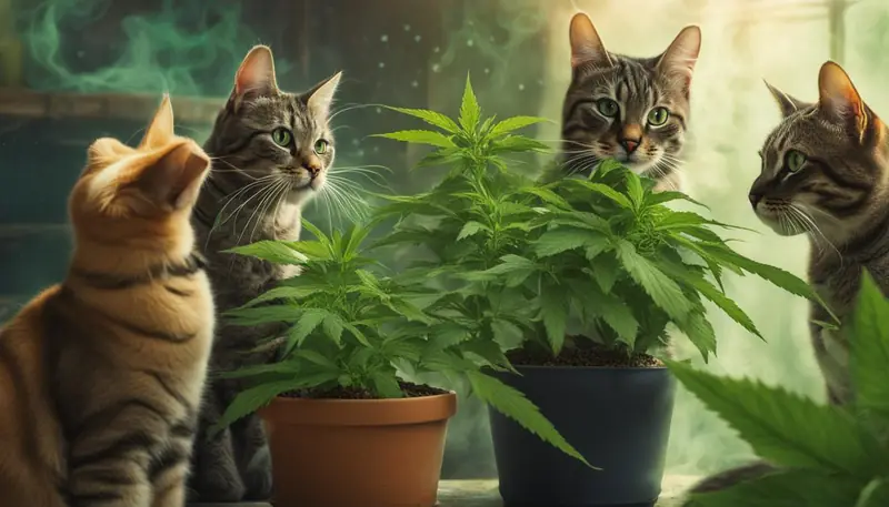 cats and marijuana