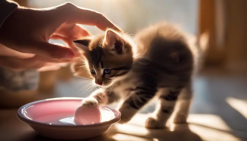 kitten feeding