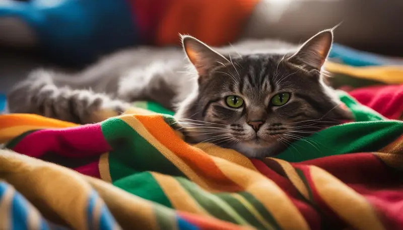 Male cat playing with catnip toy