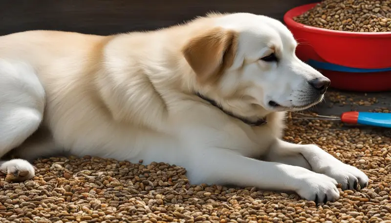 symptoms of dog eating bird seed