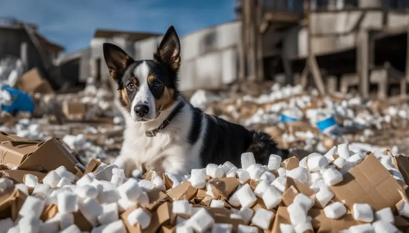 dangers of Styrofoam packing peanuts
