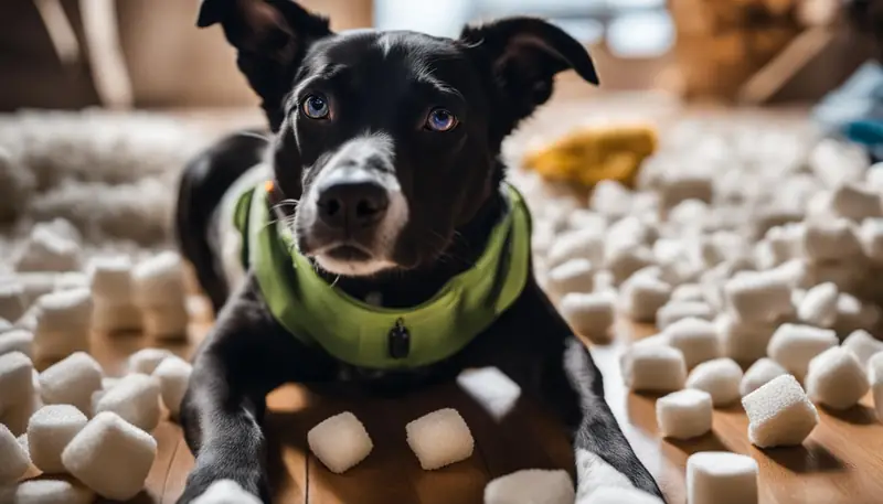 what to do if dog ate biodegradable packing peanuts
