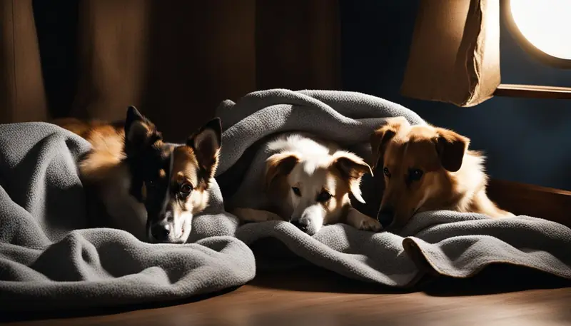 rescue dogs afraid of the dark