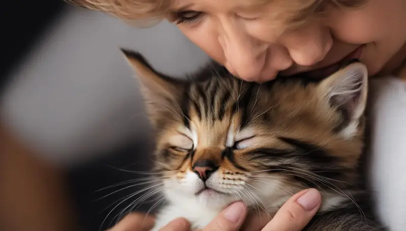 affectionate evel kitten