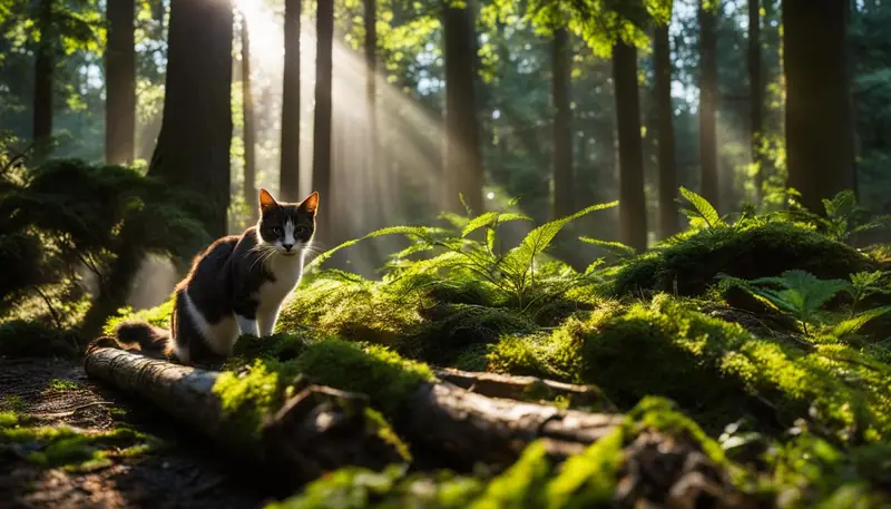 cat finding its way home