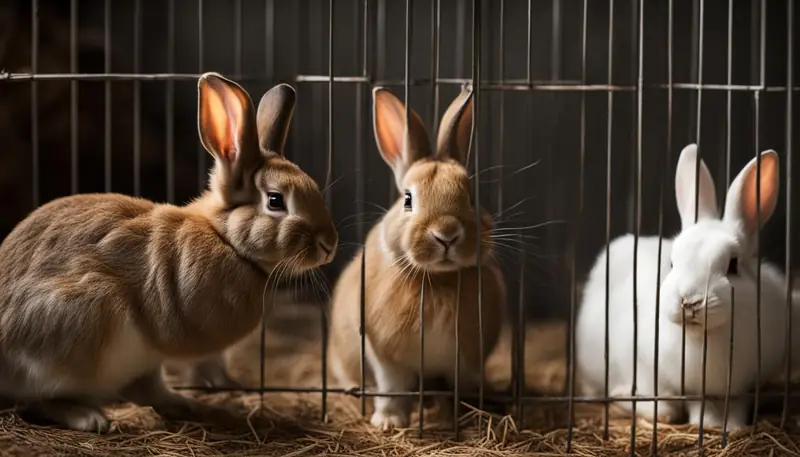 stress in rabbits