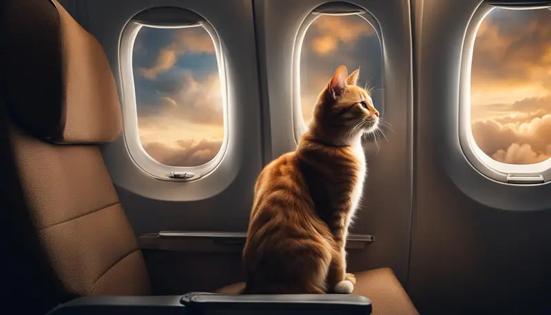 flying with cats in cabin