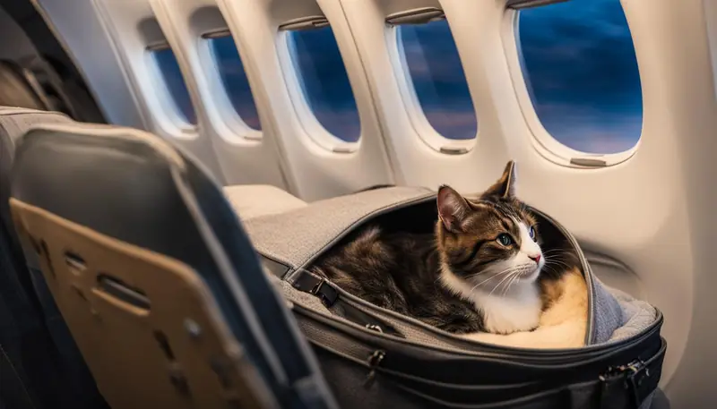 flying with cats in cabin
