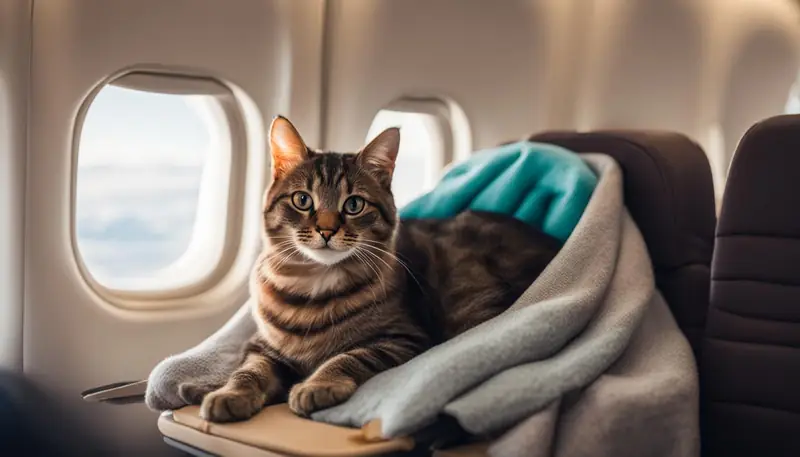 flying with cats in cabin