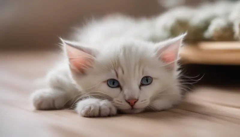 signs that a kitten is tired