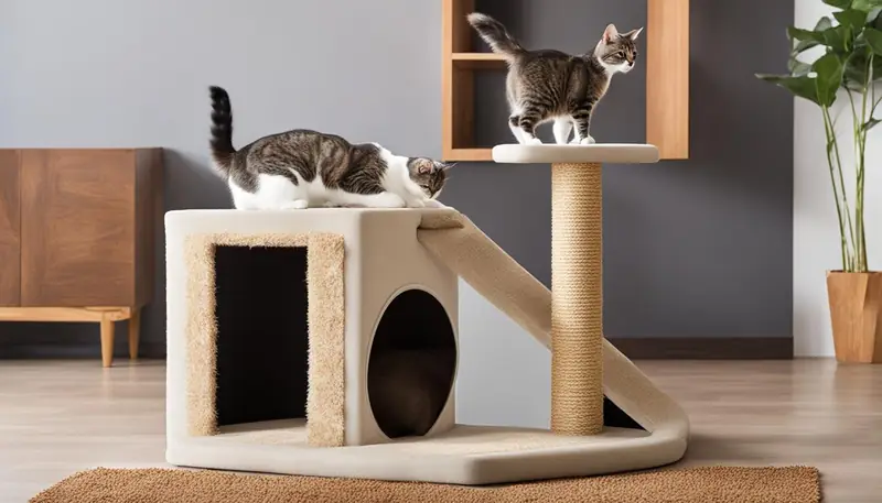 cat scratching post