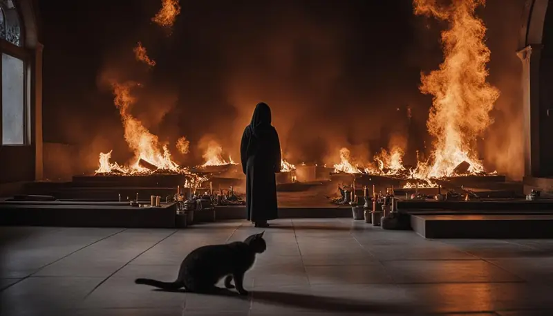 witnessing the cremation image