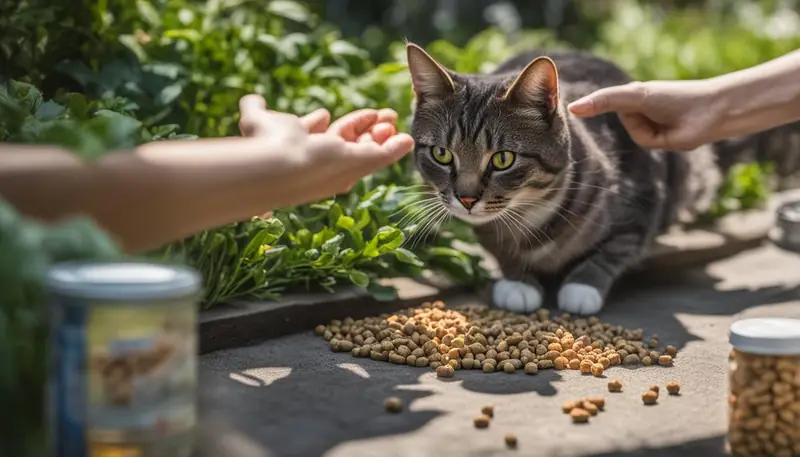 building trust with stray cats