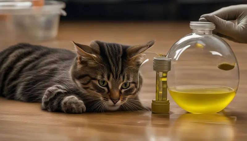 expressing a cat's urinary bladder