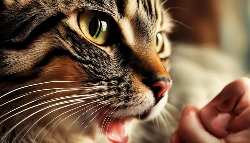 cat licking
