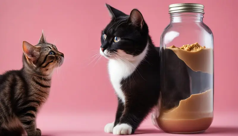 cat licking owner with tasty smell