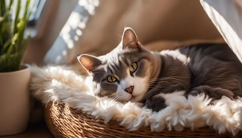 cat comfort at home