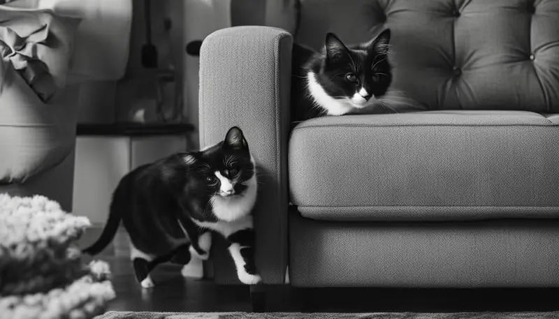 cat cleaning