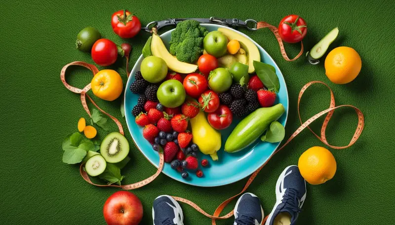 well-rounded diet and regular exercise