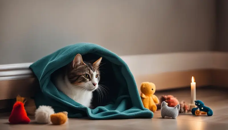 Creating a Safe Space for a Scared Cat