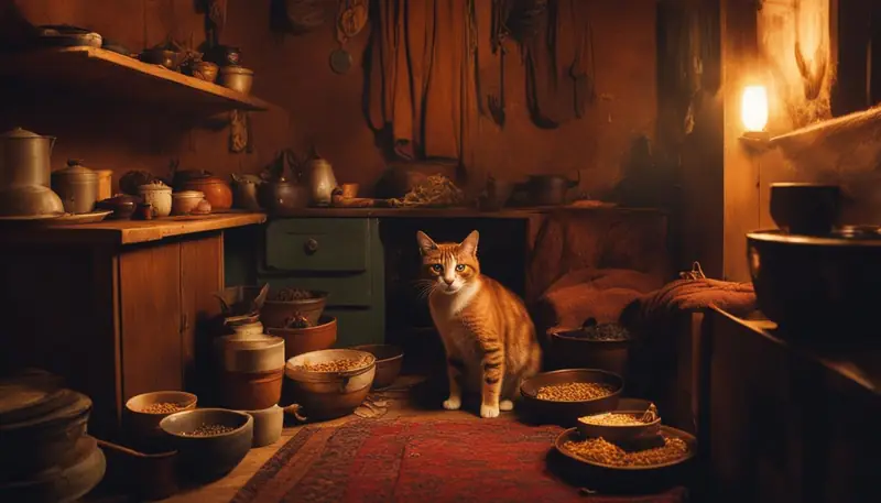 creating a safe space for a scared cat
