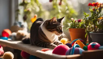 Stimulating environment for cats