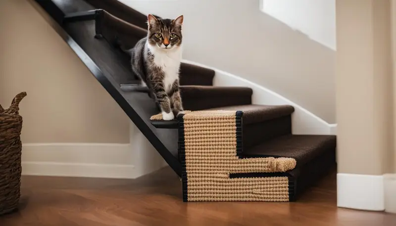 Temporary methods to prevent cats from going upstairs