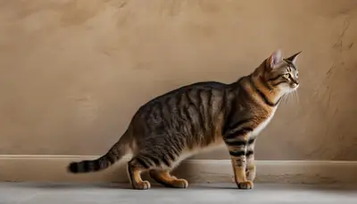 cat scratching wall