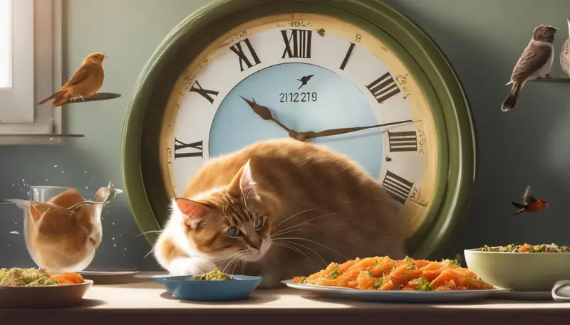 feeding routine for cats