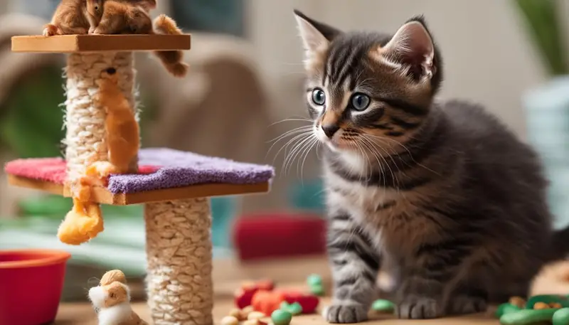 Training a kitten not to climb legs