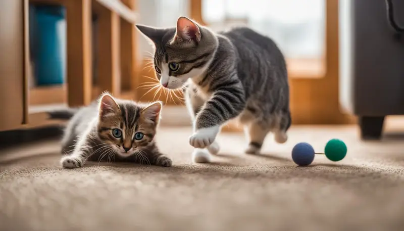 cats playing