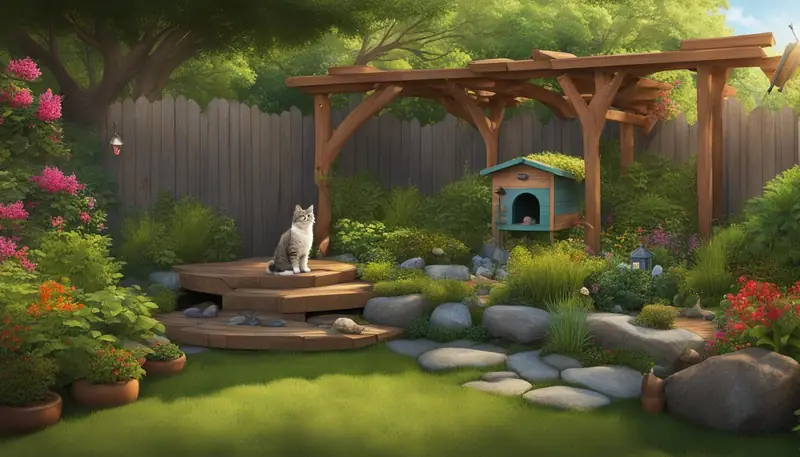 keeping cats safe in the yard