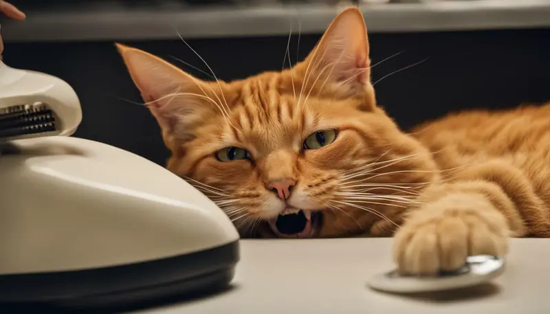 cat resisting nail trimming