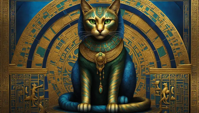 cat in ancient Egyptian art