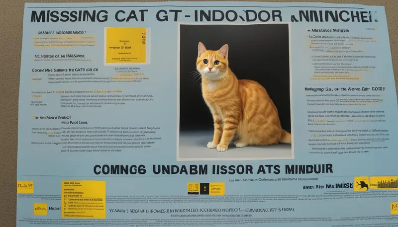 lost cat poster template