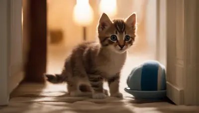 leaving kitten alone in bathroom overnight