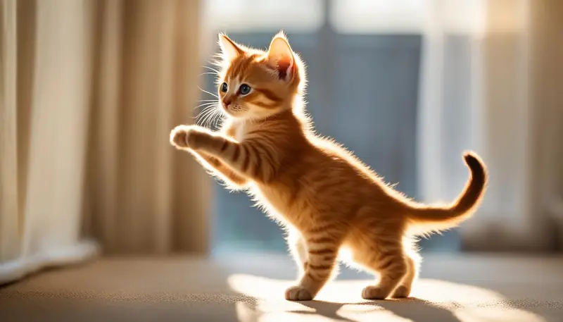 cat stretching