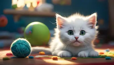 adorable kitten farting