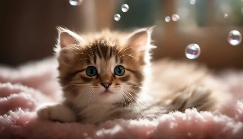 adorable kitten farting