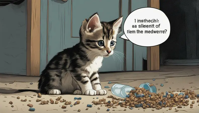 kitten farting