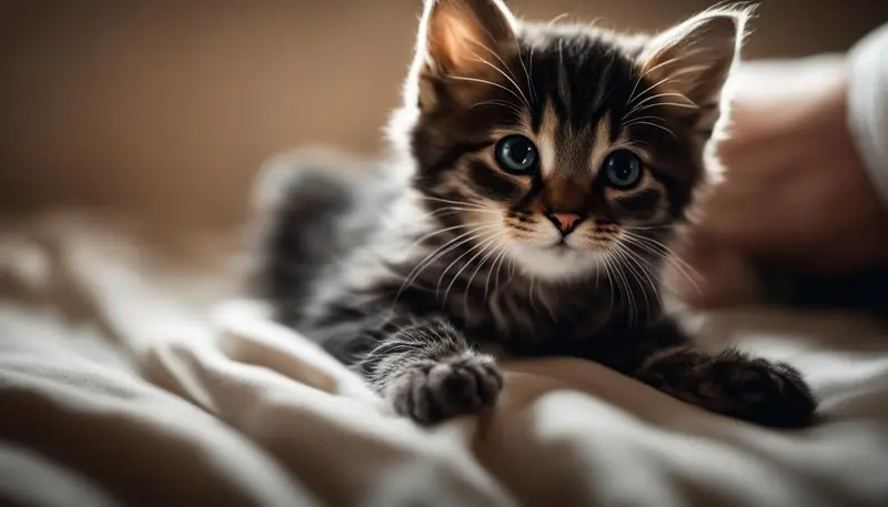 what to do if cat falls off bed