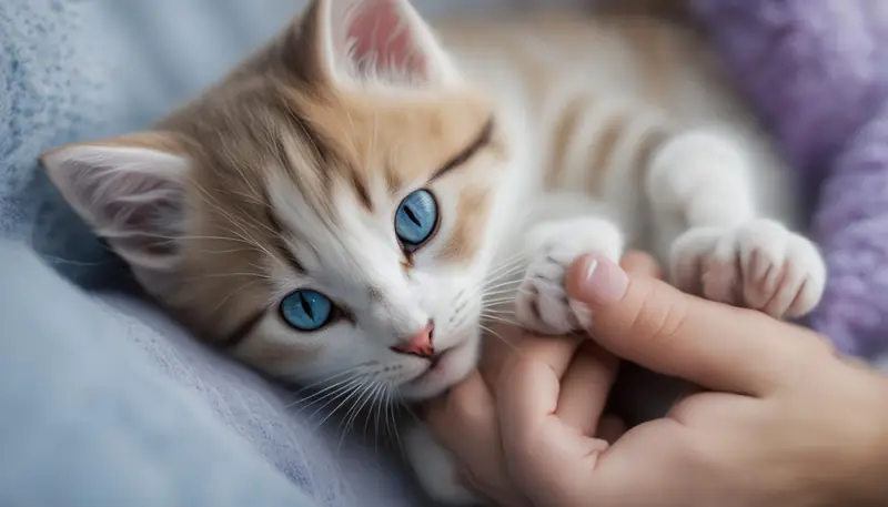 calming techniques for growling kitten