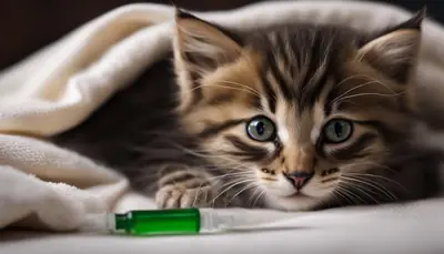 kitten lethargy after shots