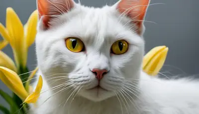 lily pollen on cat fur