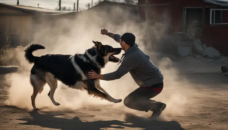 Protecting your dog from a loose dog