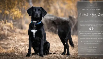 lost dog poster